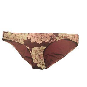 All In Motion Women's Size XL 16-18 Medium Coverage Bikini Swim Bottom Burgundy